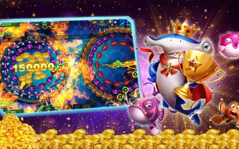 Màn hình game bắn cá ZingPlay với nhiều mục tiêu lớn