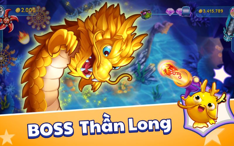 Đồ họa game bắn cá Thần Rồng sinh động