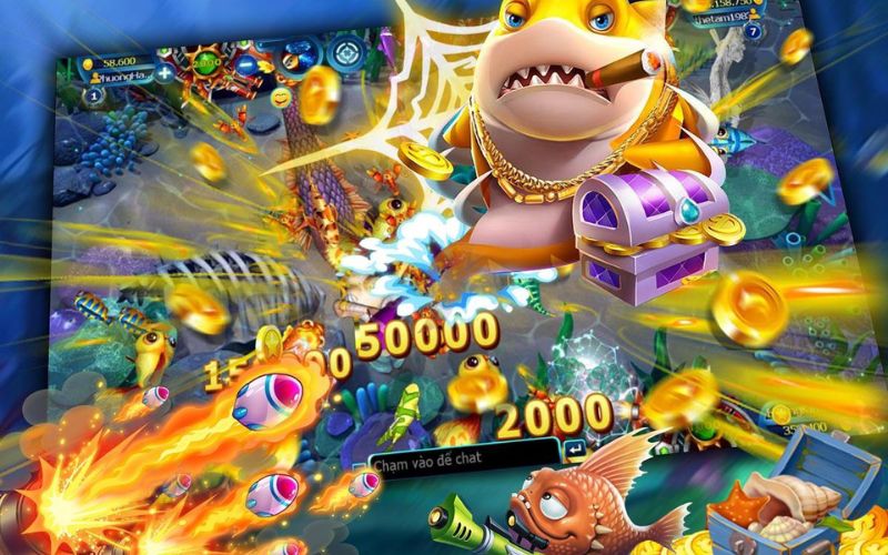 Cao thủ nhắm bắn cá lớn trong game bắn cá đổi thưởng