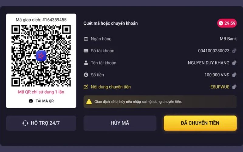 Kinh nghiệm nạp tiền HD88 tránh sai sót khi giao dịch