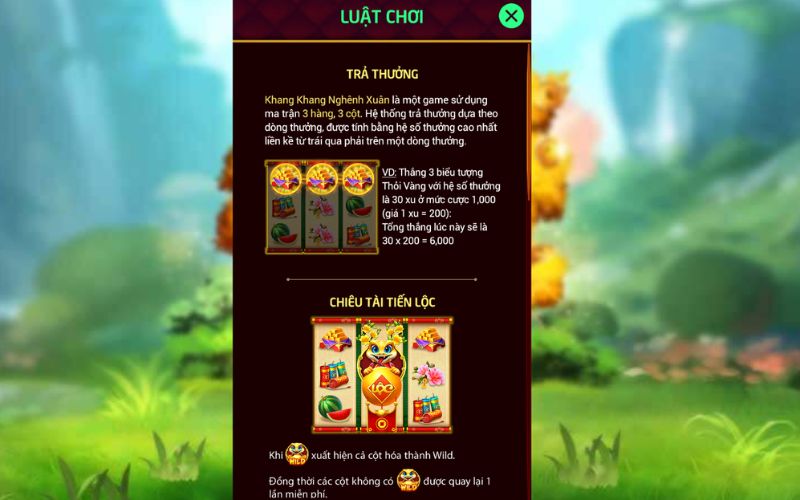 Biểu tượng may mắn và lì xì xuất hiện trong slot Tết