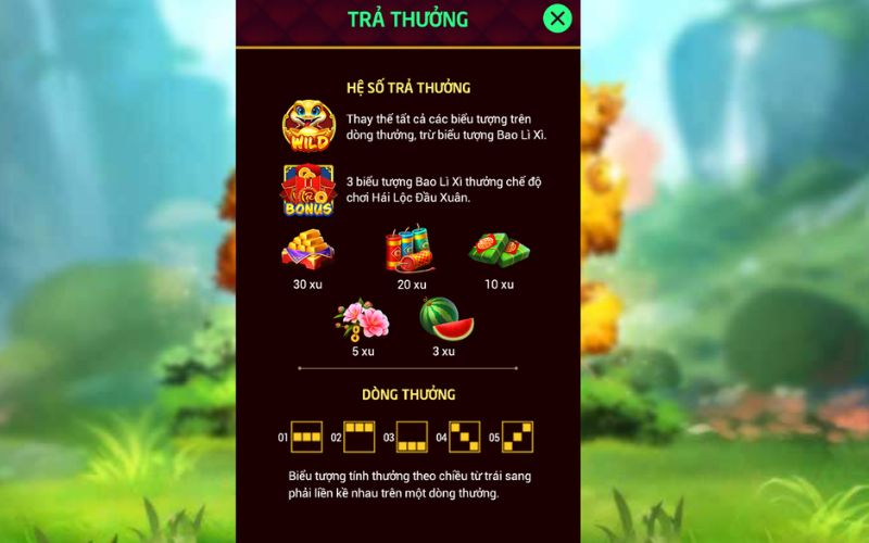 Hiệu ứng nổ hũ trong game Khang Khang Nghênh Xuân