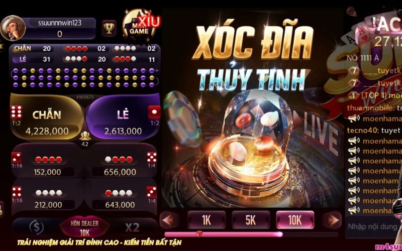 Cách quan sát cầu xóc đĩa khi chơi livestream